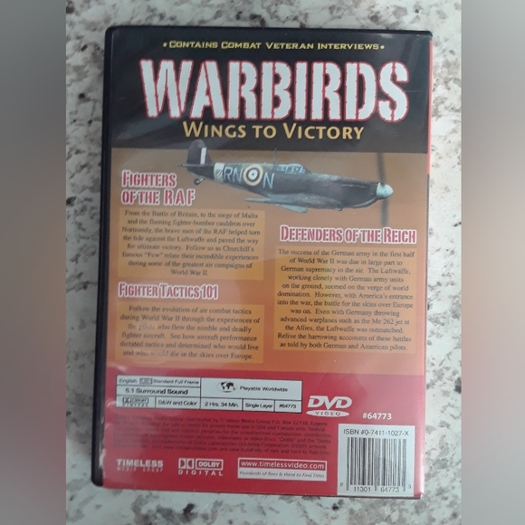 Warbirds Wings to Victory  DVD - Picture 3 of 3